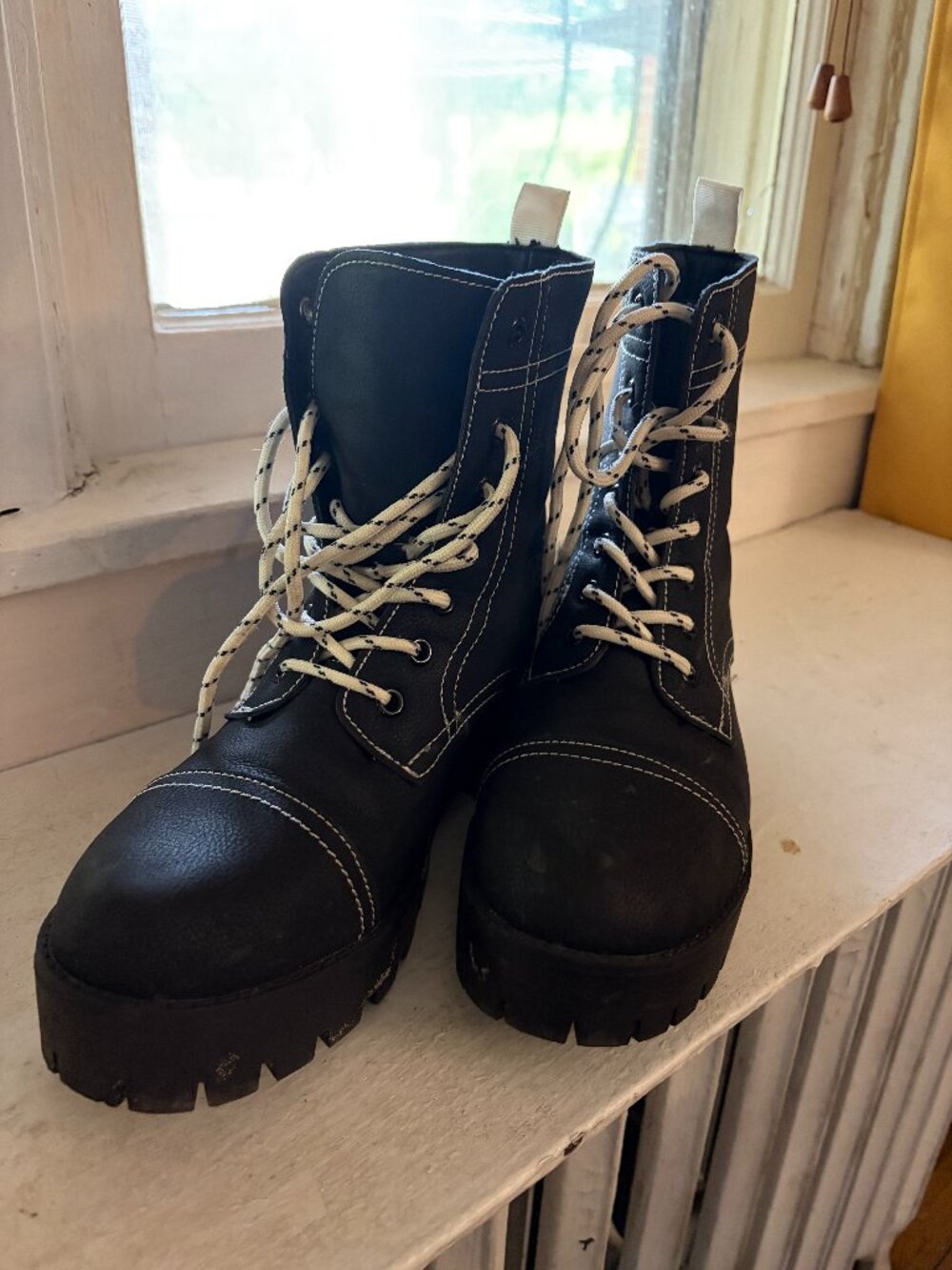 Black Seven7 Jodi Combat Boots